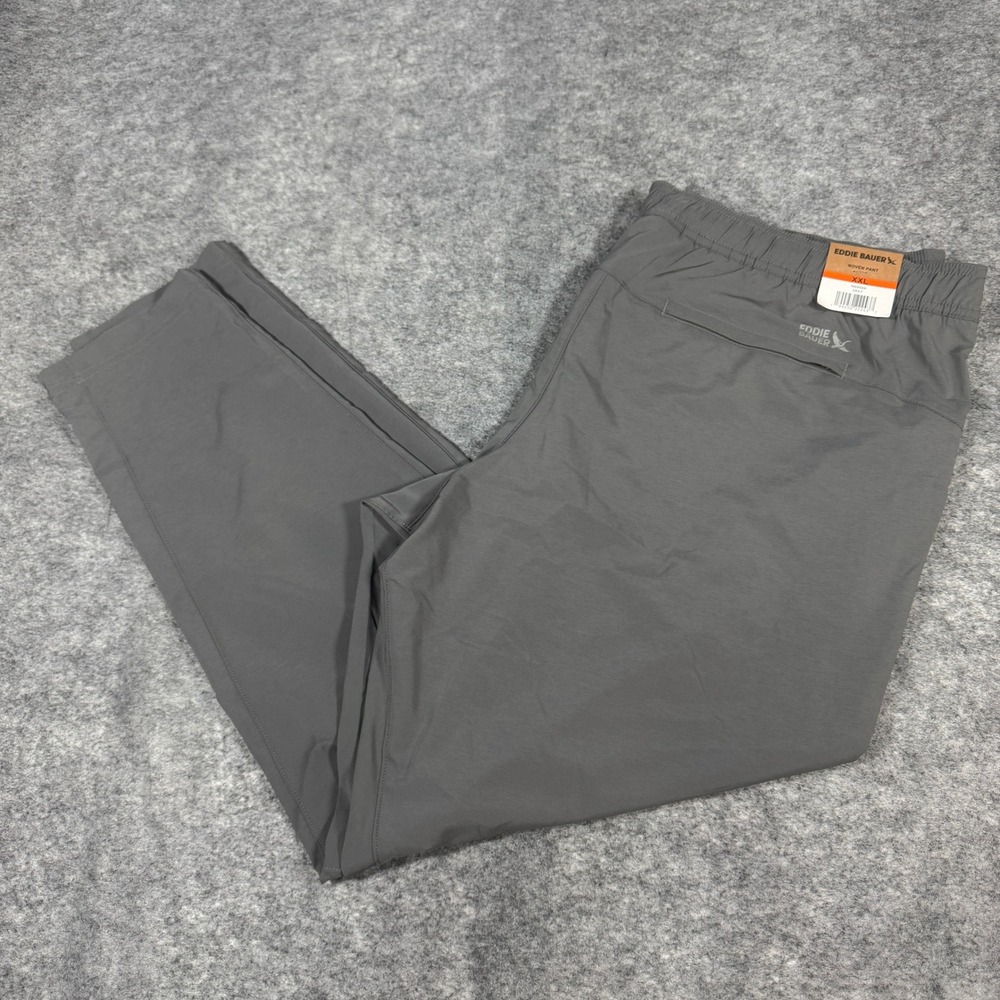 Eddie Bauer Swift Myth Men XXL Grey Woven Hiking Pants Water Repellent 1969569